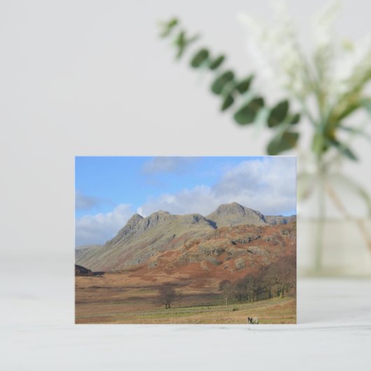 De Langdale Pikes, het Engelse district van het me Briefkaart (Staand voorkant)