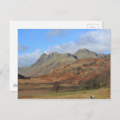 De Langdale Pikes, het Engelse district van het me Briefkaart (Voorkant / Achterkant)