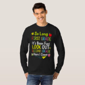 De lange 1e graad 2de graad hier kom ik Afstuderen T-shirt (Voorkant volledig)