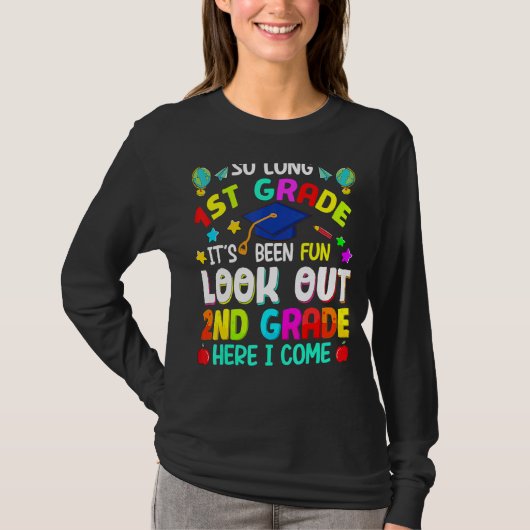 De lange 1e graad 2de graad hier kom ik Afstuderen T-shirt (Voorkant)