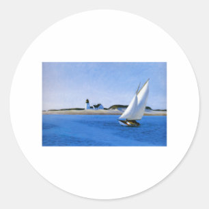 De lange been - Edward Hopper Ronde Sticker