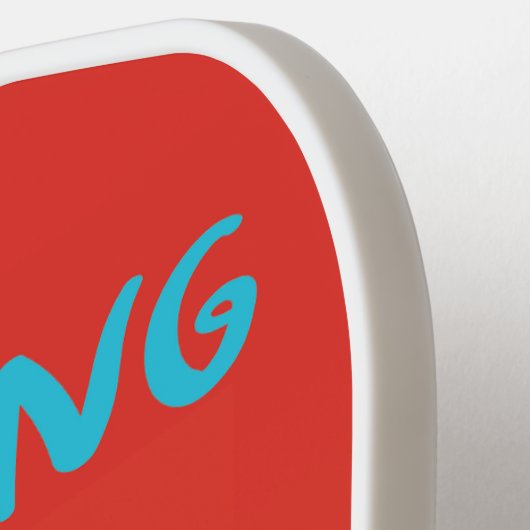 De lange en korte van het teckel pickleball paddle (Links Detail)