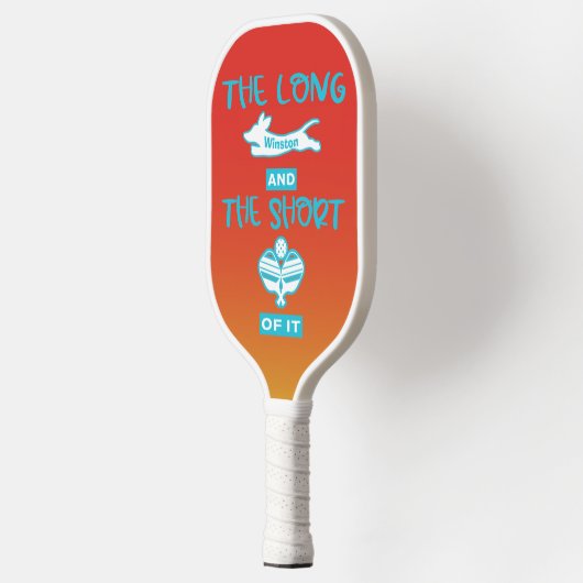 De lange en korte van het teckel pickleball paddle (Links)