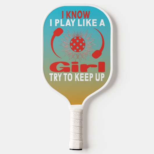 De lange en korte van het teckel pickleball paddle (Achterkant)