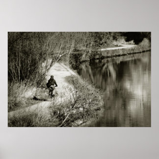 De lange en winde Weg Poster