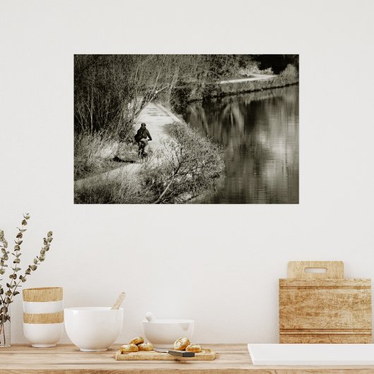 De lange en winde Weg Poster (Keuken)