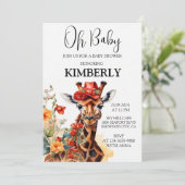 De Lange Hals Giraffe Kaart (Staand voorkant)