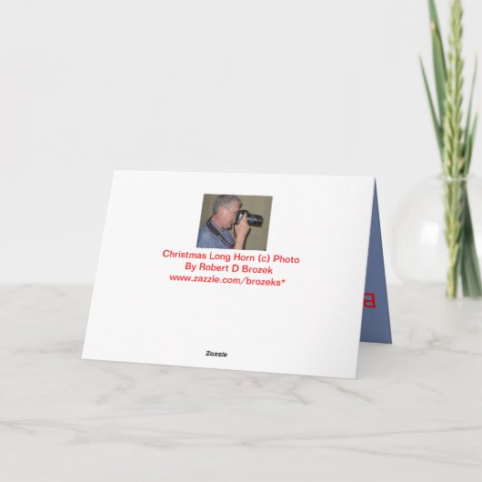 De lange Kaart van de Verjaardag van de Koe van de (Achterkant)