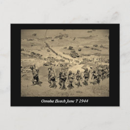 De lange lijn van het strand van Omaha Briefkaart