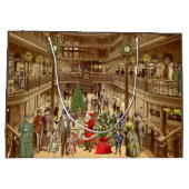 De lange lijst van de kerstman groot cadeauzakje (Achterkant)