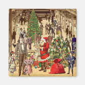 De lange lijst van de kerstman magneet (Voorkant)