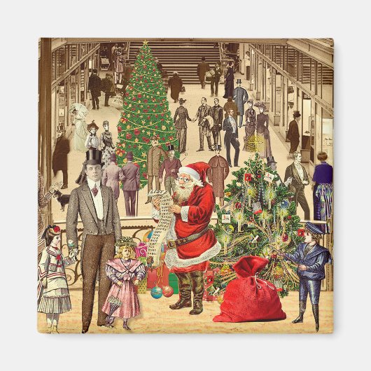 De lange lijst van de kerstman magneet (Voorkant)