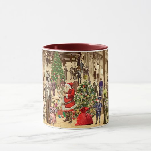 De lange lijst van de kerstman mok (Midden)