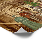 De lange lijst van de kerstman poster (Hoek)