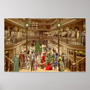 De lange lijst van de kerstman poster