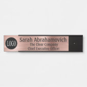 De lange naam van de Kantoor van de BedrijfsLogo v Deurbordje (Voorkant)