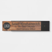 De lange naam van de Kantoor van de BedrijfsLogo v Deurbordje (Voorkant)