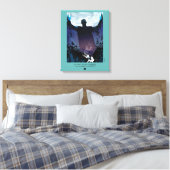 De lange nacht komt eraan canvas afdruk (Insitu (Slaapkamer))