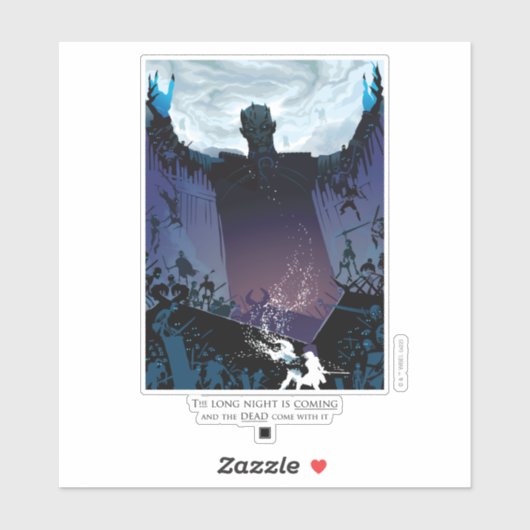 De lange nacht komt eraan sticker (Vel)