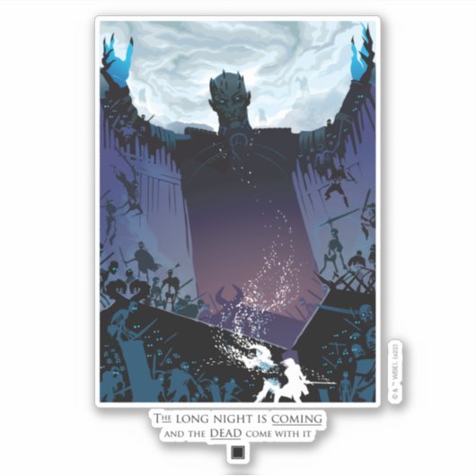De lange nacht komt eraan sticker (Voorkant)