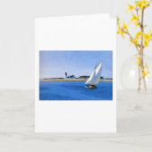 De lange poot - Edward Hopper Kaart (Gele Bloem)