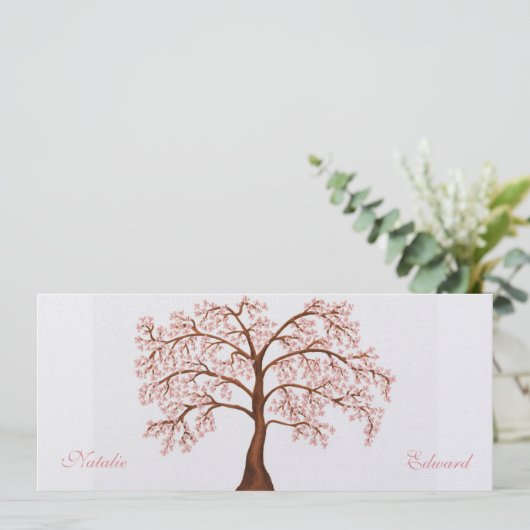 De Lange Uitnodigingen van de Bloesem van de Kers (Staand voorkant)