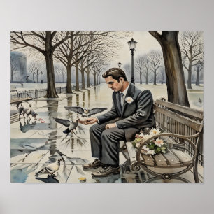 De lange wachttijden poster