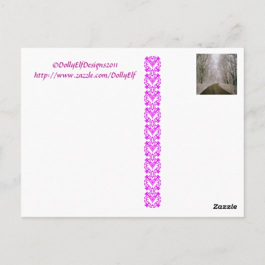 De lange weg briefkaart (Achterkant)