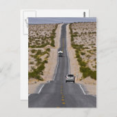 De lange weg door de Death Valley Briefkaart (Voorkant / Achterkant)