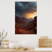De lange weg naar onweer poster (Keuken)
