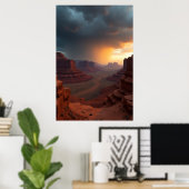 De lange weg naar onweer poster (Thuiskantoor)