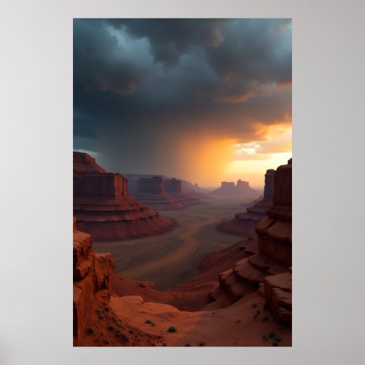 De lange weg naar onweer poster (Voorkant)