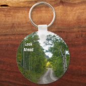 De lange weg vooruit, kijk naar voren sleutelhanger (Voorkant)