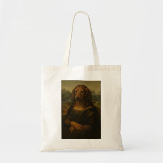 De langharige teckel Lisa Tote Bag (Voorkant)