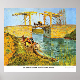 De Langlois-brug in Arles door Vincent van Gogh Poster