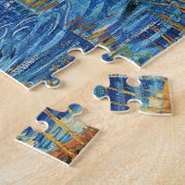 De Langlois-brug in Arles met vrouwen die wassen Legpuzzel (Zijkant)