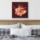 De langoest canvas afdruk (Insitu (Slaapkamer))