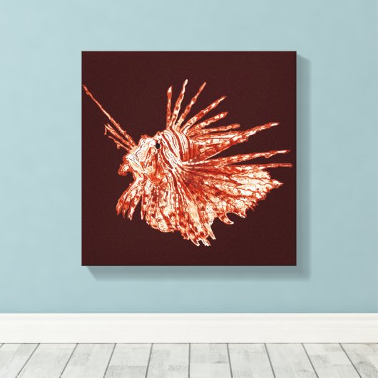 De langoest canvas afdruk (Insitu (Houten vloer))