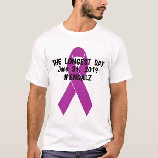 De Langste Dag #endheimer 21 juni  T-shirt (Voorkant)
