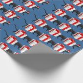 De langste grappige kat ter wereld cadeaupapier (Hoek)