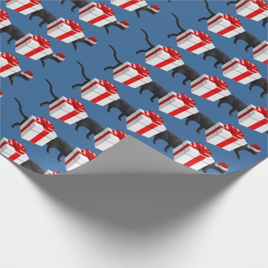 De langste grappige kat ter wereld cadeaupapier (Hoek)