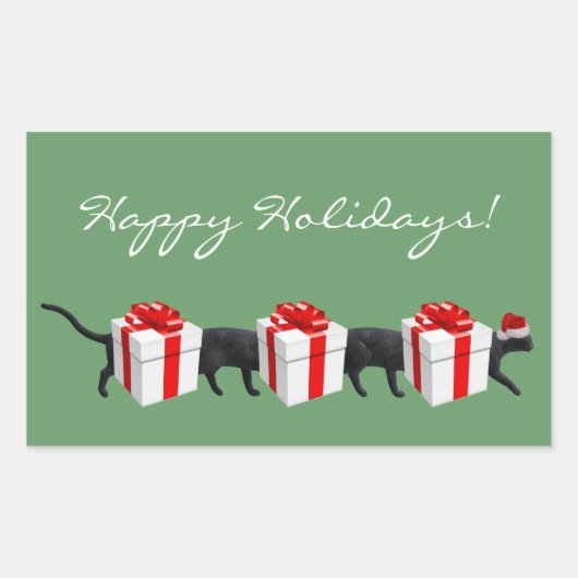 De langste kat ter wereld rechthoekige sticker (Voorkant)