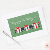 De langste kat ter wereld rechthoekige sticker (Envelop)