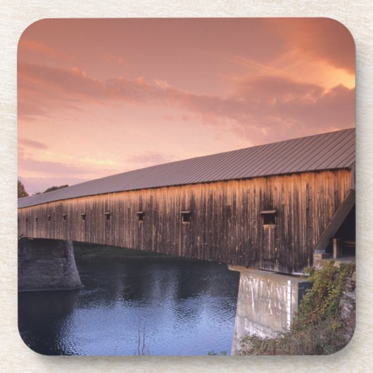 De langste overdekte brug in de Verenigde Staten Bier Onderzetter (Voorkant)