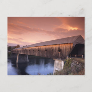 De langste overdekte brug in de Verenigde Staten Briefkaart
