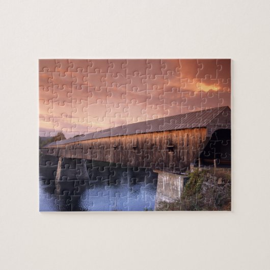 De langste overdekte brug in de Verenigde Staten Legpuzzel (Horizontaal)