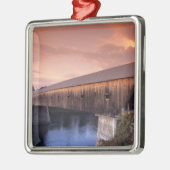 De langste overdekte brug in de Verenigde Staten Metalen Ornament (Links)