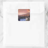 De langste overdekte brug in de Verenigde Staten Vierkante Sticker (Tas)