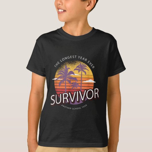 De Langste Schooljaar Leraar 2021 Overlevende Mann T-shirt (Voorkant)