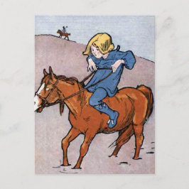 "De langste weg......." Vintage Briefkaart